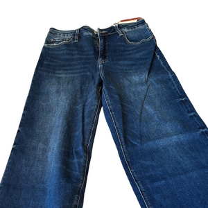 NWT Lovervet Stylish Dark Blue Women's Tummy Control, Slightly Distressed Jeans